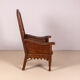 Chaise en chêne à lambris du début du 19e siècle