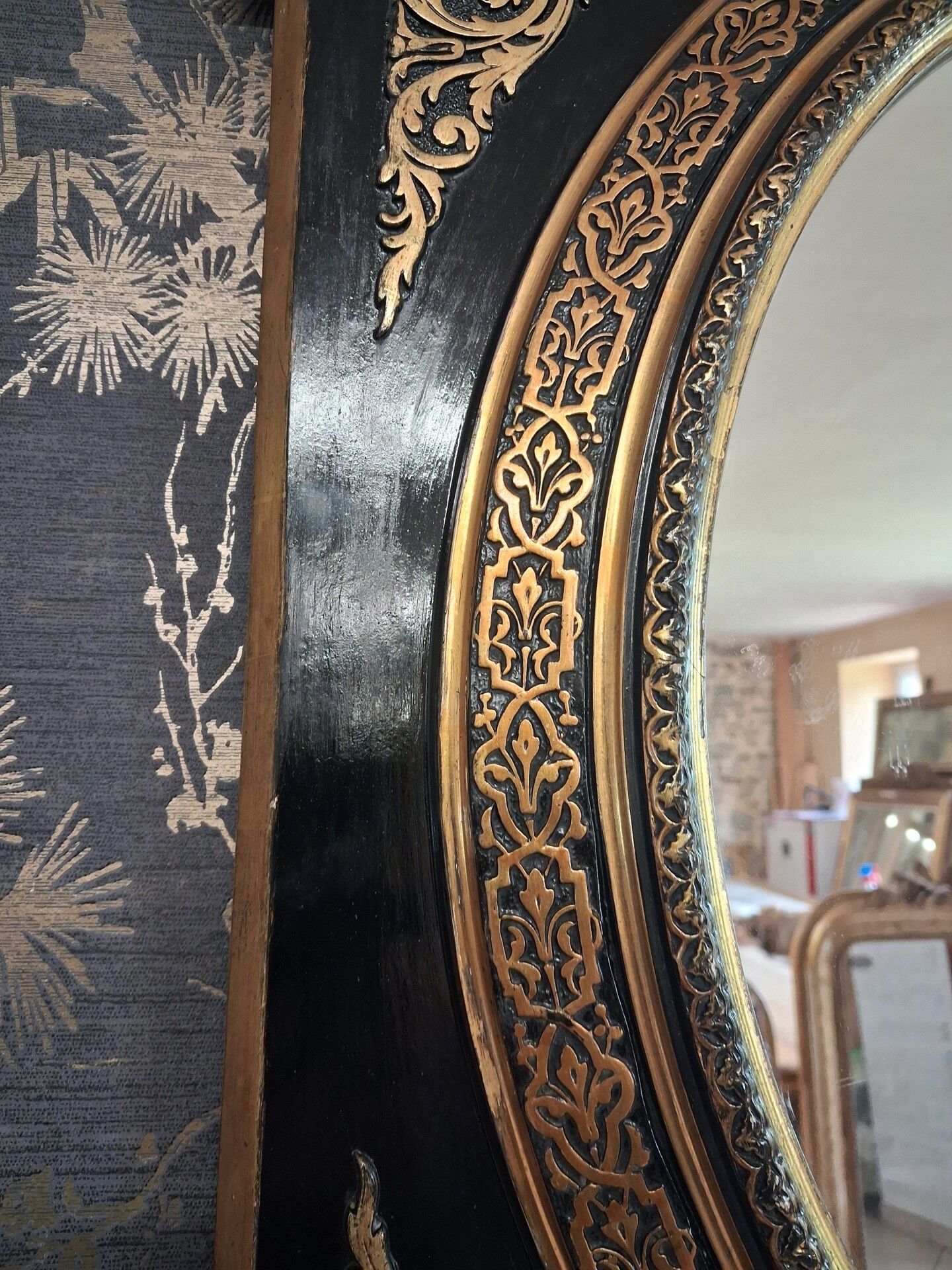 Napoleon III mirror 70 x 62