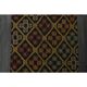 1970s Vintage Turkish Oushak Handmade  Colorful Runner Rug 70x290