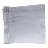 Rectangular tablecloth with embroidered openwork pattern