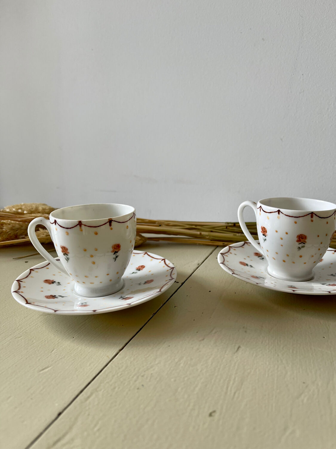 Pair of porcelain cups