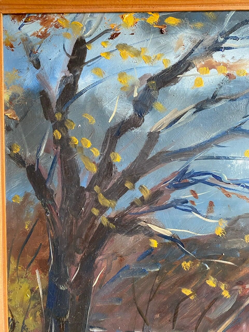 Painting, landscape by Guyard, circa 1960