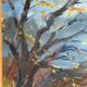 Tableau ancien, paysage signé Guyard, circa 1960