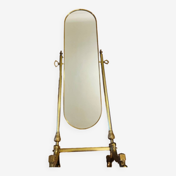 Brass psyche mirror