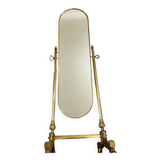 Brass psyche mirror