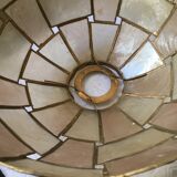 Mother-of-pearl and brass suspension with its collar