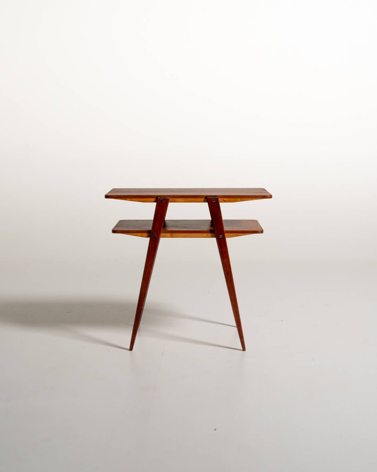 Swedish teak and mahogany side table, 1950s