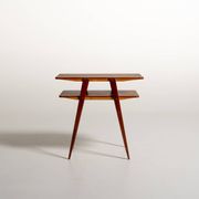 Swedish teak and mahogany side table, 1950s