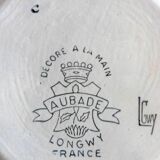 Bonbonnière, ceramic enamels from LONGWY with décor referenced by Maurice CHEVALLIER, model AUBADE!