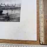 Moscow, Russia, old engraving, printed in 1841.