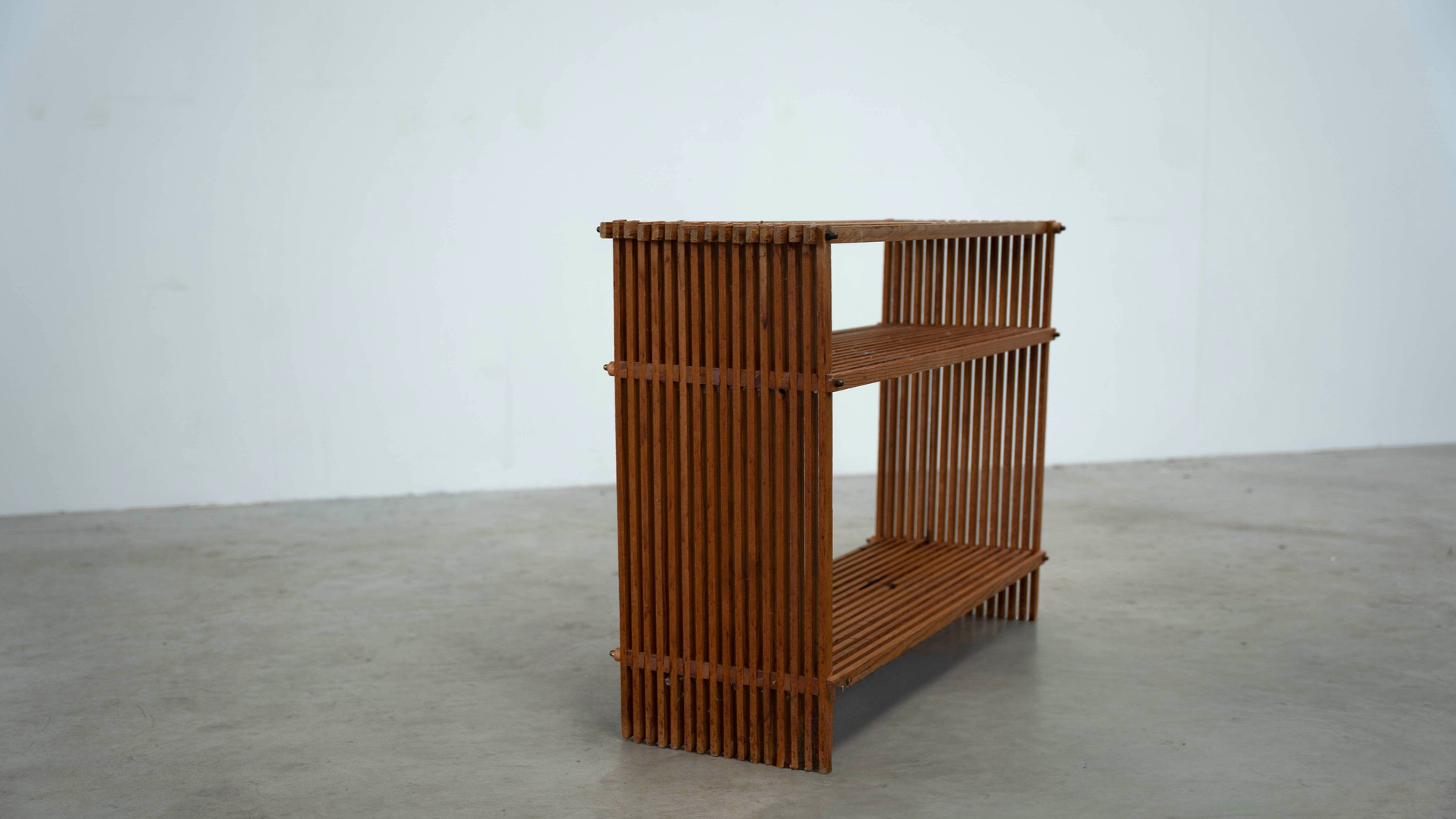 1980's Scandinavian pine bookcase