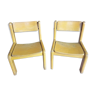 Paire de chaises enfant bois