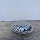 Silver-plated metal shell butter dish