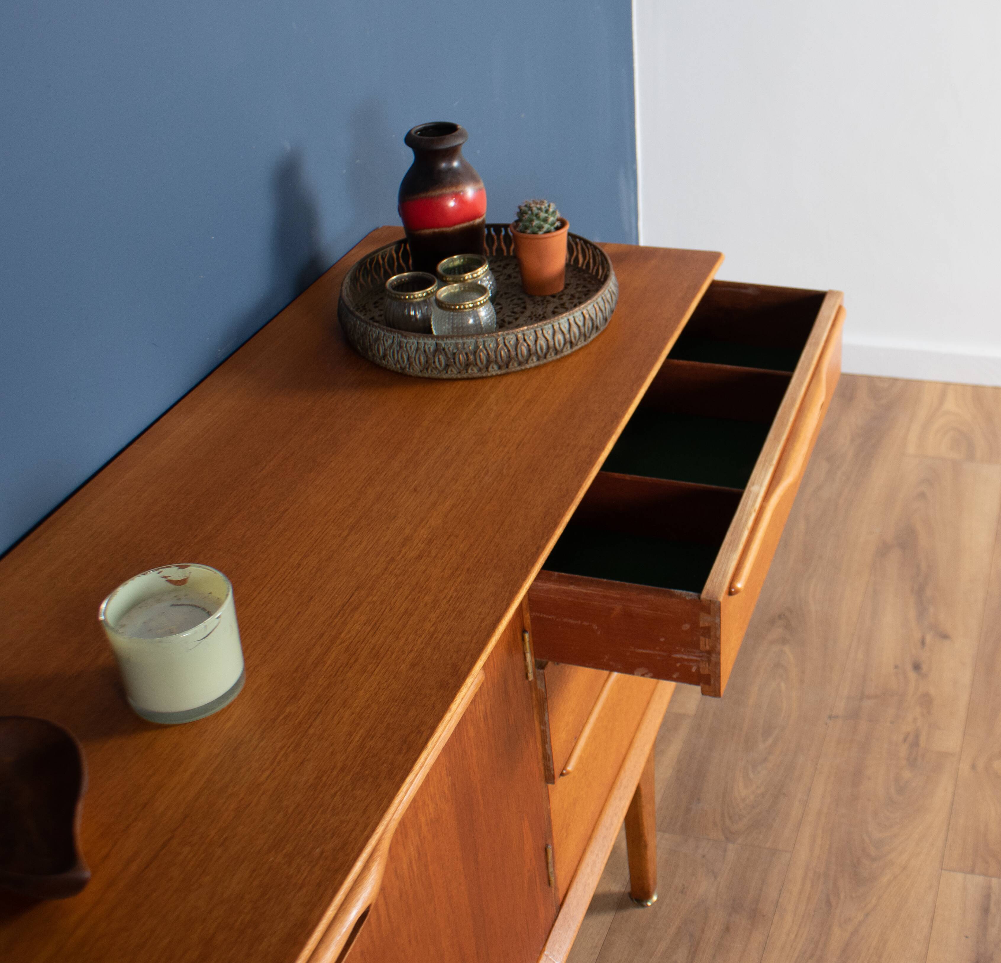 Retro teak 1960s short jentique classic mid century sideboard
