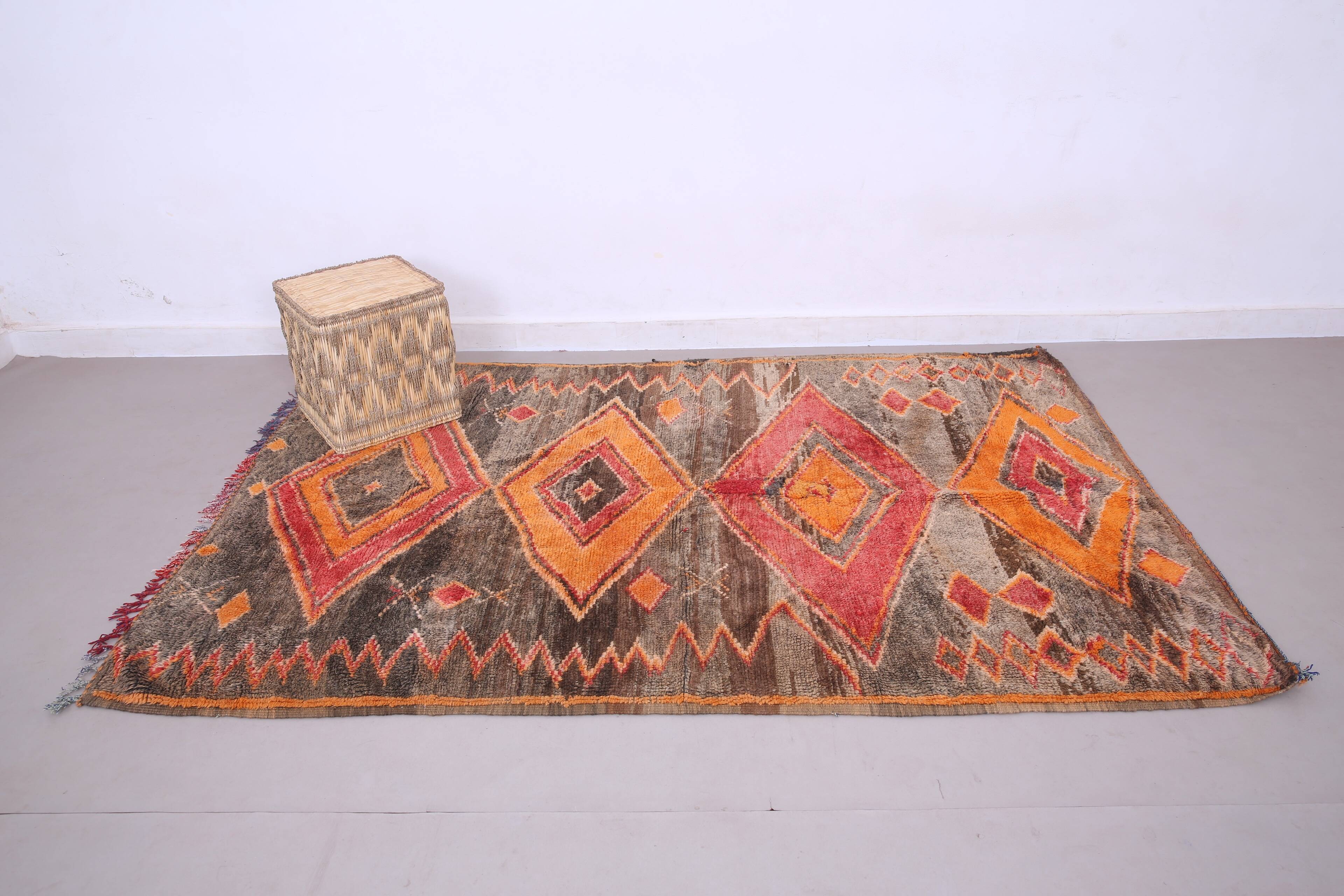 Vintage Moroccan Rug 159 x 238 cm - Bohemian Berber Rug - Antique Wool Rug