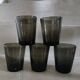 5 bubble glass water glasses