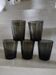 5 verres à eau en verre bulle 