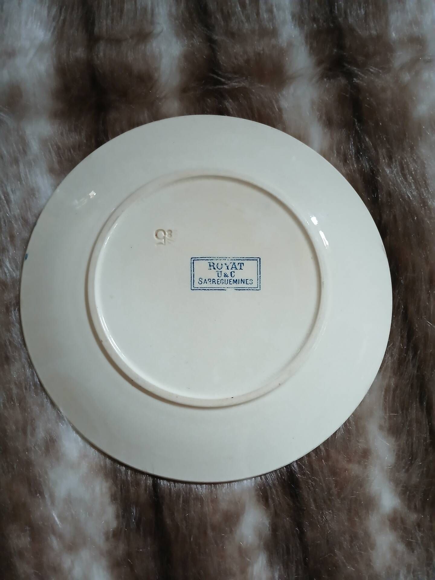 10 antique flat plates in ironstone