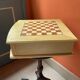 Sycamore and mahogany chess game box