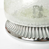 1970s modern large chrome plafond, Hillebrand, Germany