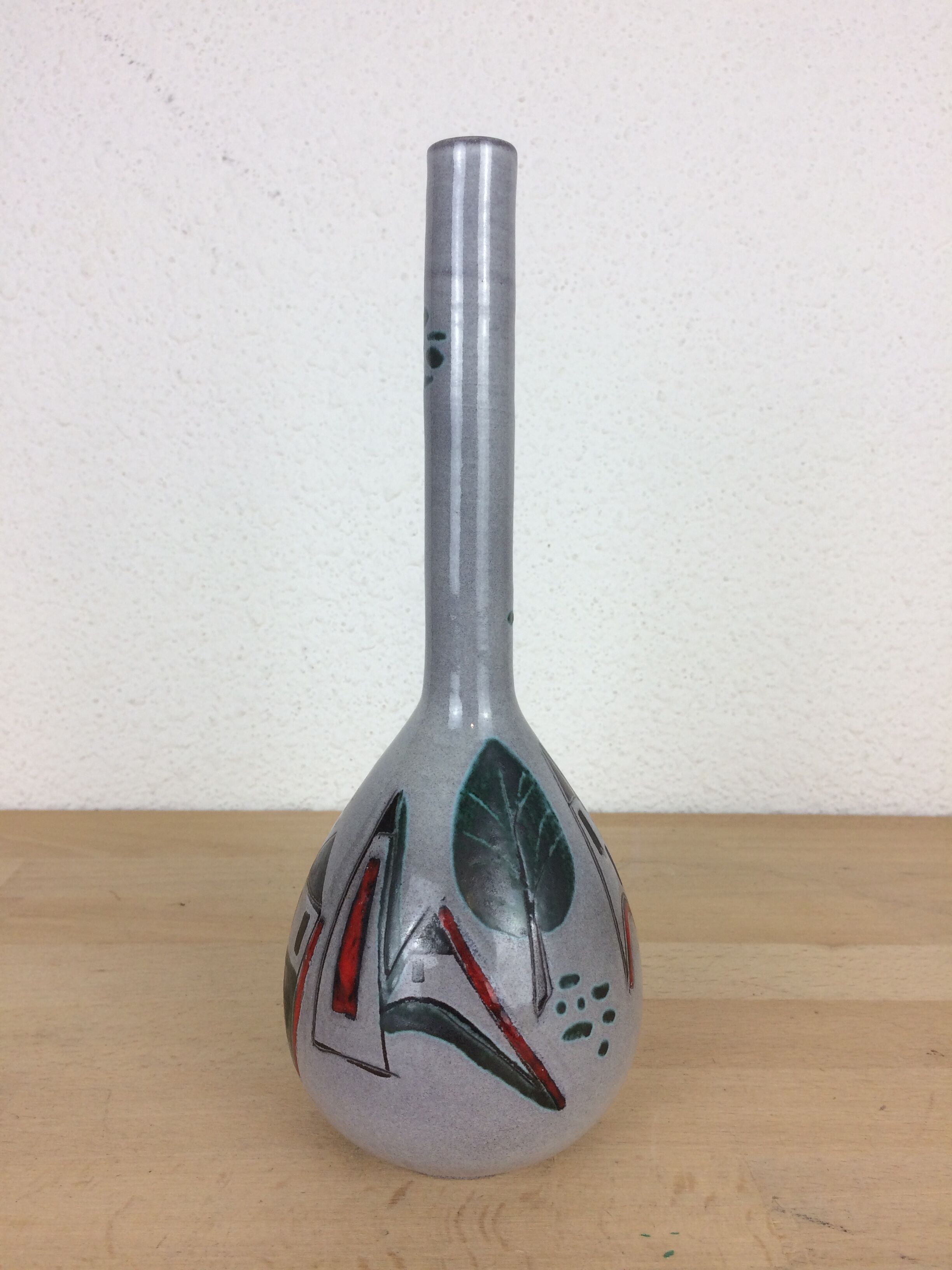 Ceramic soliflore vase 60s