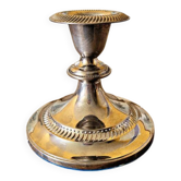 Vintage silver metal candle holder for candles