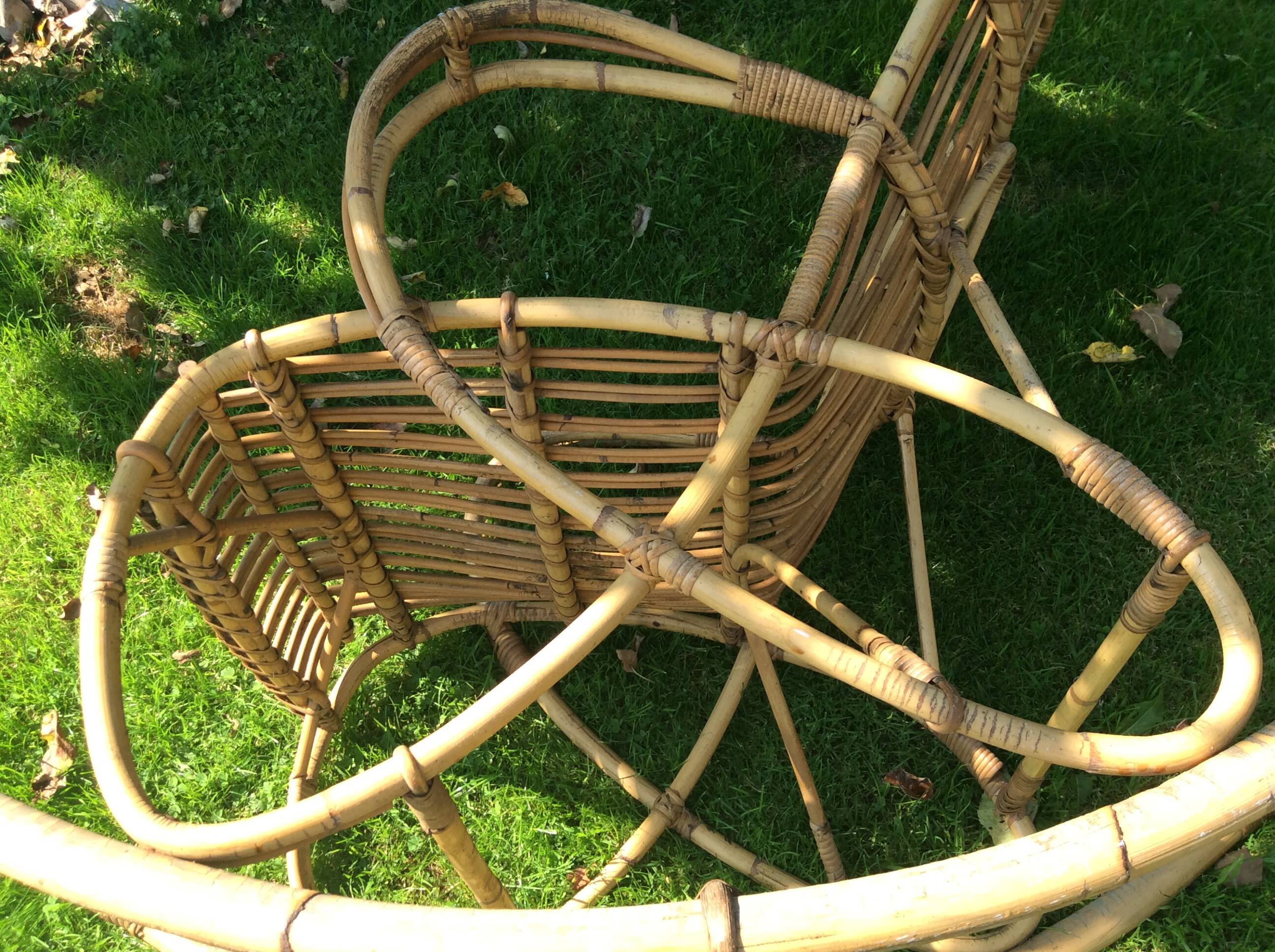 Rattan rocking chair