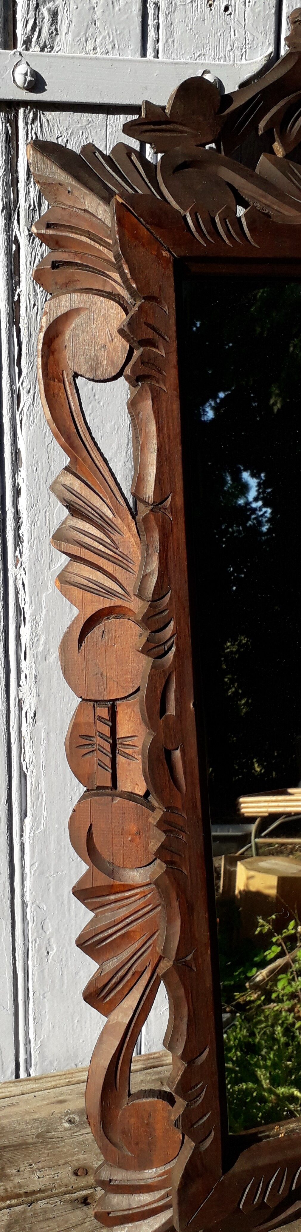 96 x59 cm wooden mirror