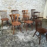 Mismatched bistro chairs