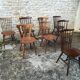 Mismatched bistro chairs