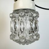 Vintage White Porcelain Pendant Light, 1970s