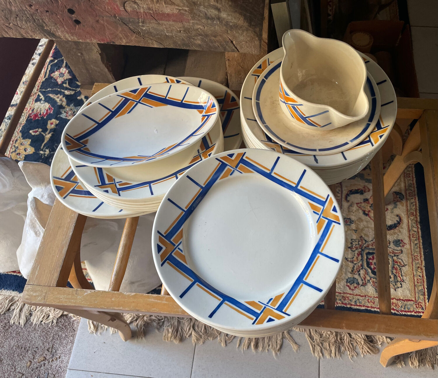 Badonviller 42-piece service - Elbeuf model