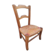 Chaise enfant paillée