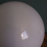 White glass opaline ball globe 20 cm