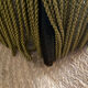 Green velvet toad armchair