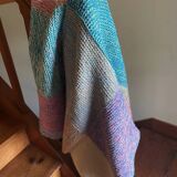 Small wool patchwork blanket