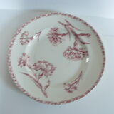 Round plate iron earth model "carnation" of Lunéville