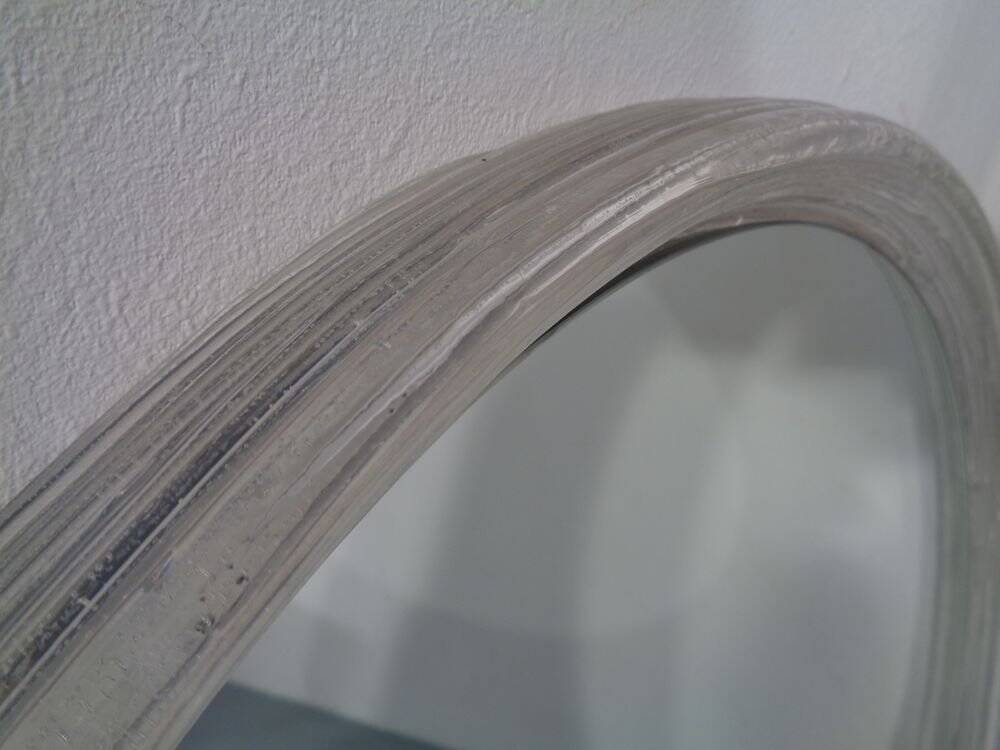 Large acrylic glass mirror, 1970s