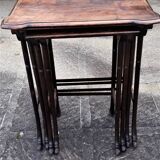 Tables gigogne art nouveau motifs floraux