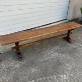 Solid oak bench