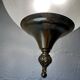 70s frosted engraved globe lantern chandelier