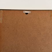 Minimalist rectangular wall mirror with a brass frame, 1960s, Germany