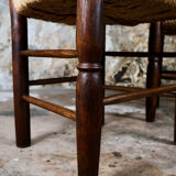 Pair of folk art chairs, France, mid-20th century