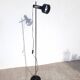 Lampadaire lampe spot vintage noir vers 1960
