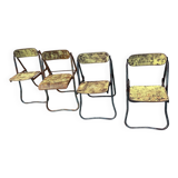 4 chaises bienaise pliantes