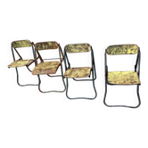 4 chaises bienaise pliantes