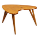 Vintage beech wood coffee table, painted, design from the 1950s.