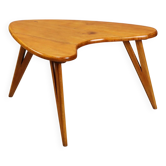 Table basse vintage en bois de hêtre peint, design, années 1950