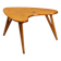 Vintage beech wood coffee table, painted, design from the 1950s.