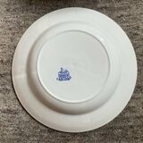 Set of 6 Petrus Regout Maastricht plates with white and blue decor